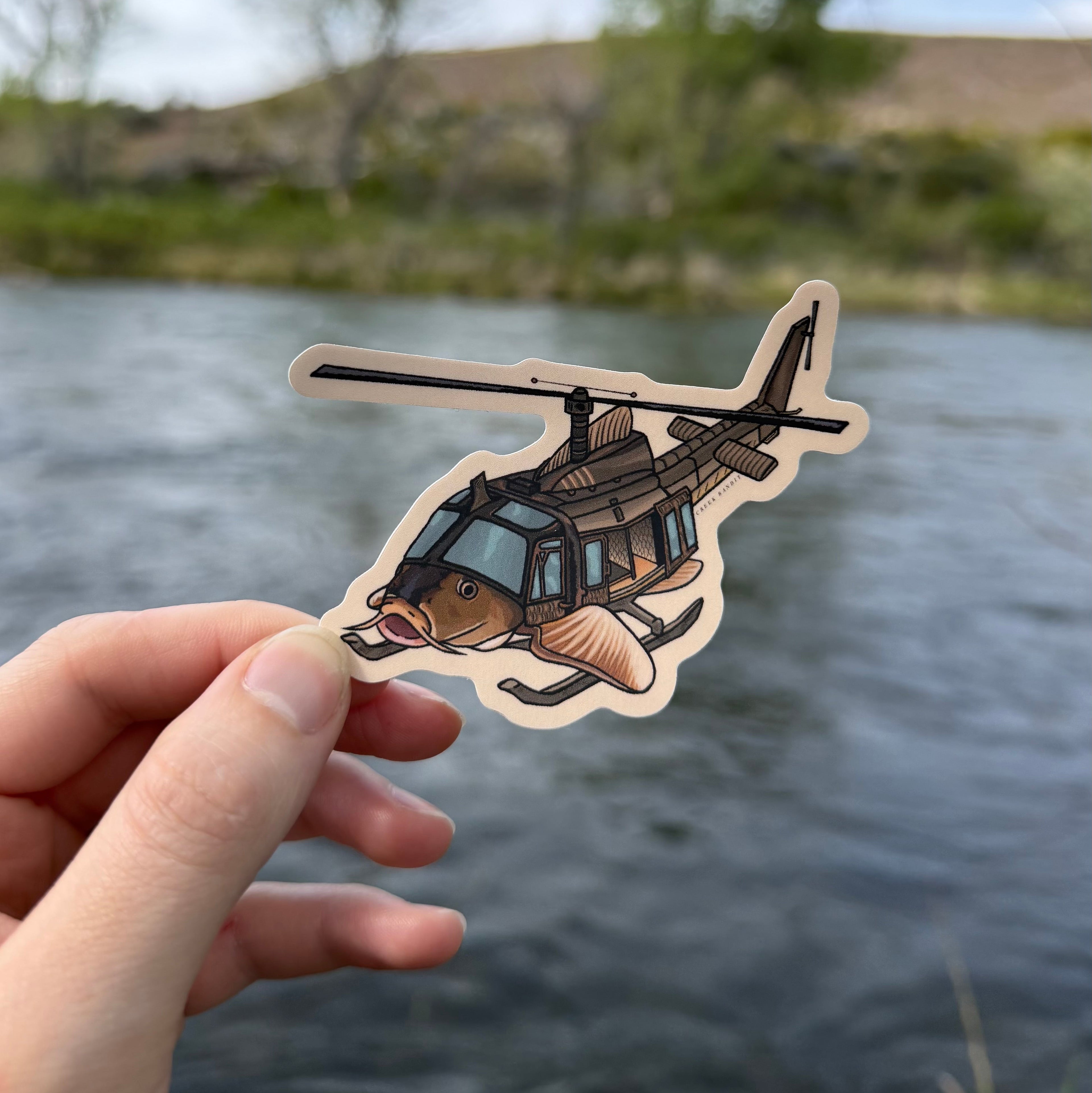 Helicarpter Sticker