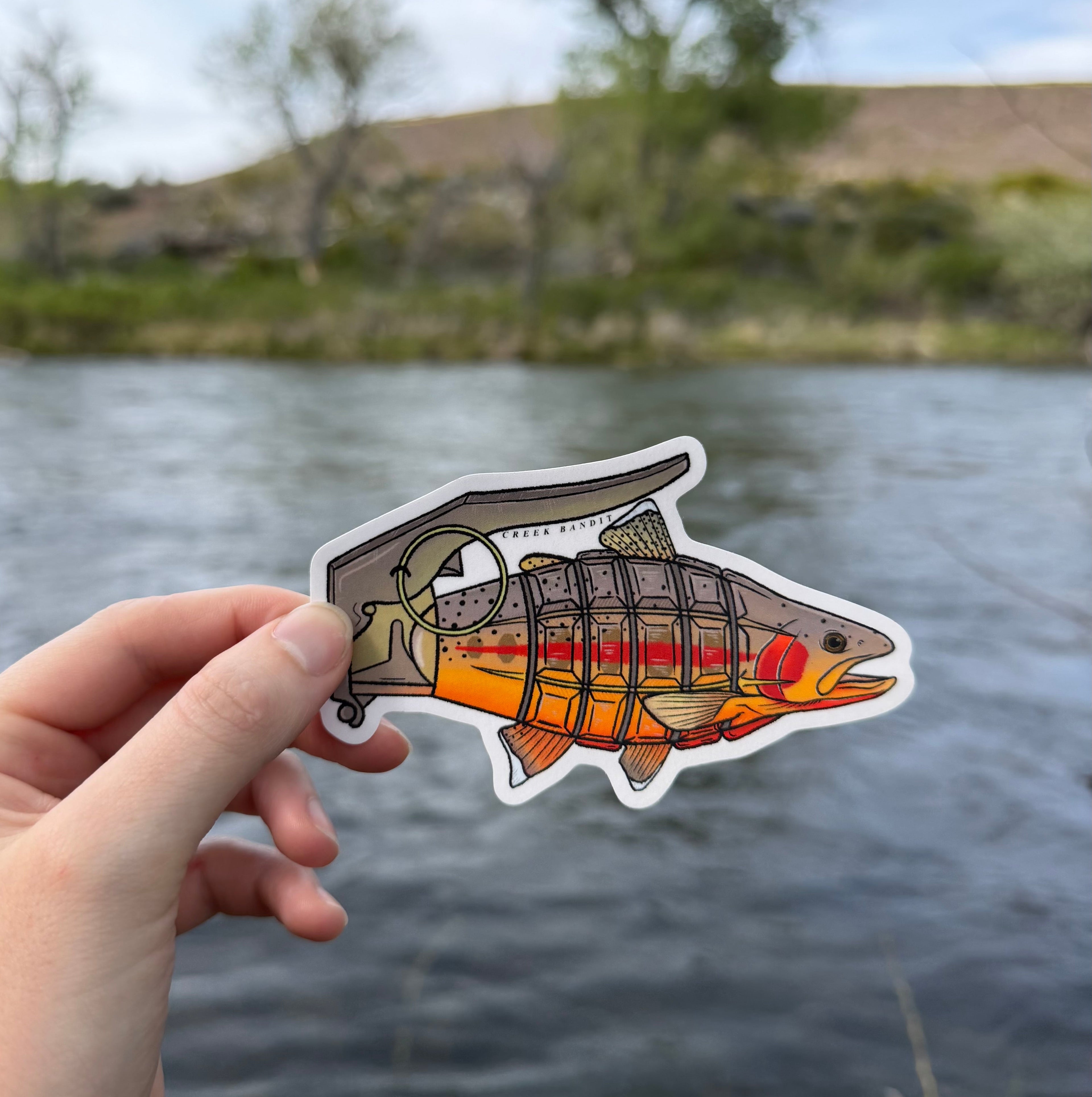 Golden Trout Grenade Sticker