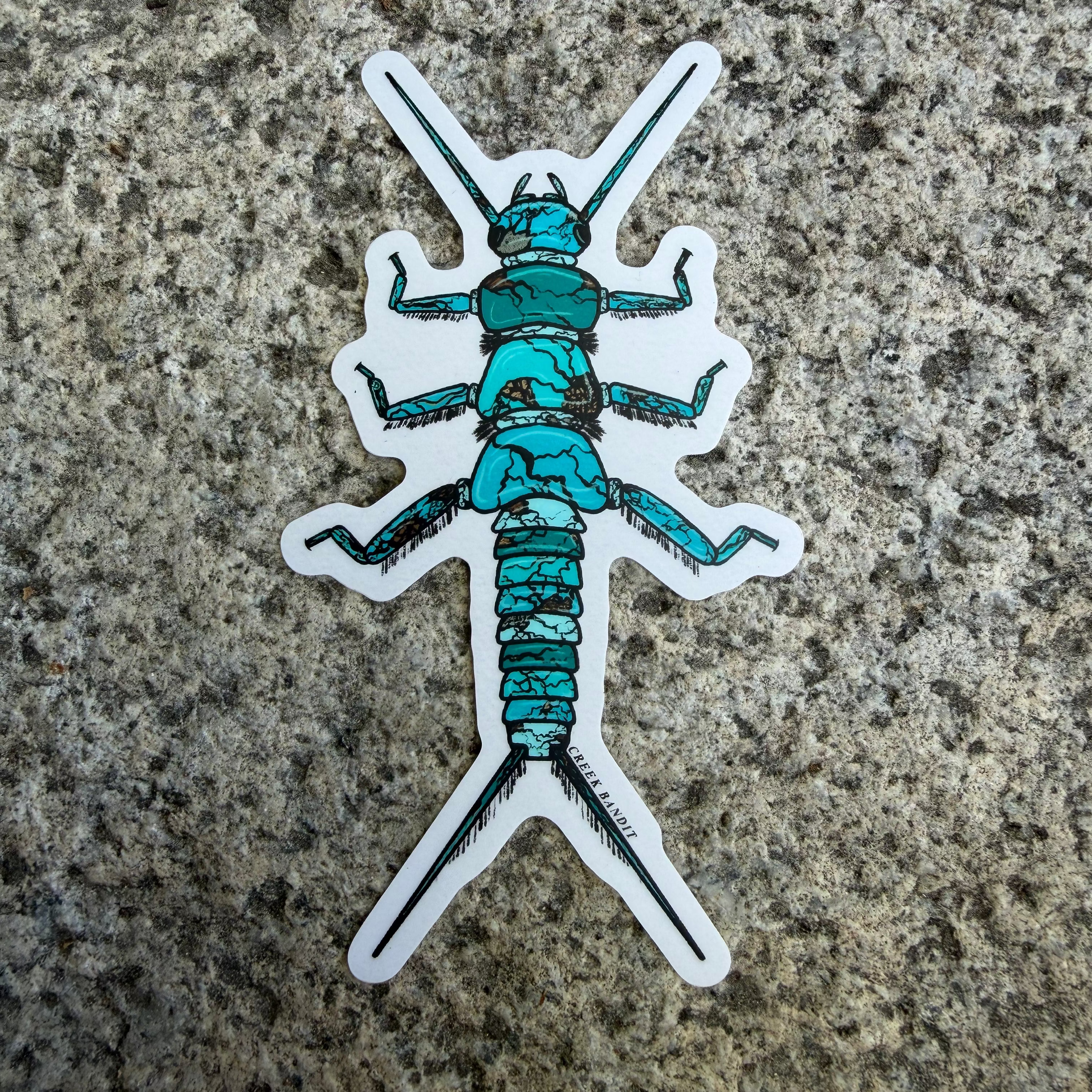 Turquoise Stonefly Sticker