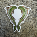 Heart of Trout Decal