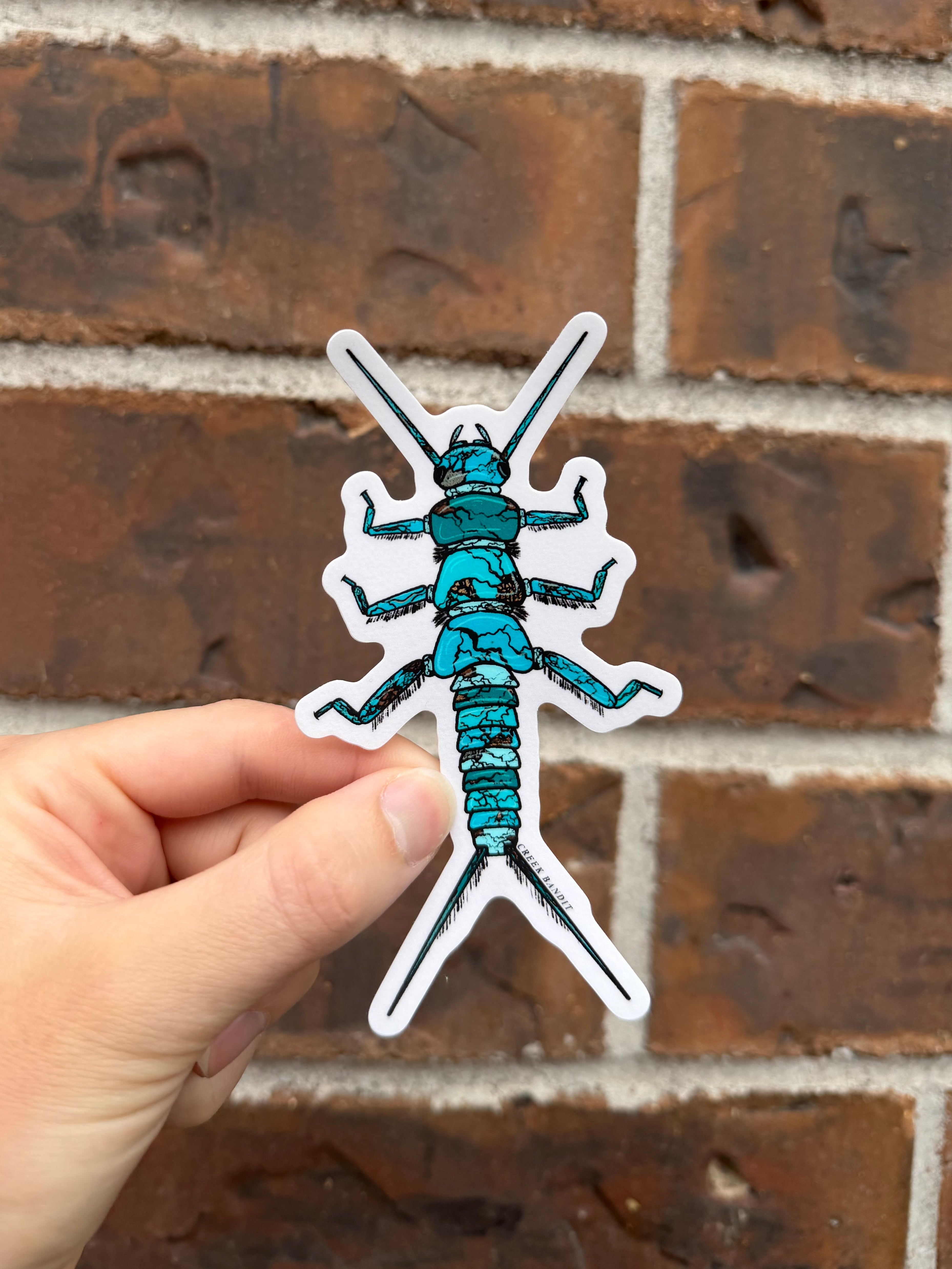 Turquoise Stonefly Sticker